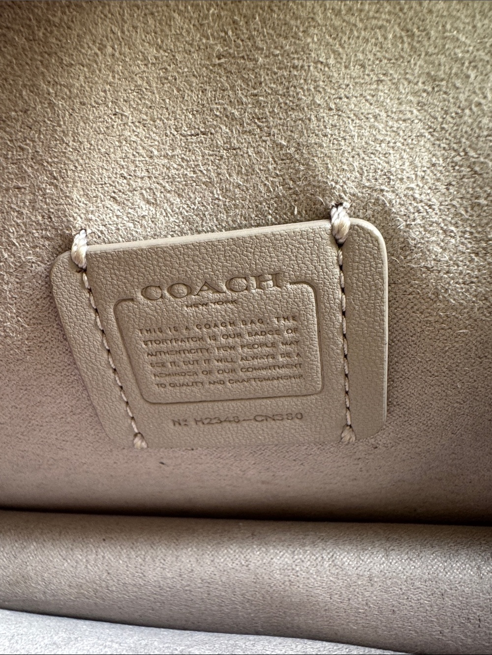 Coach Morgan Croc-Embossed Leather Chain Shoulder Bag in Light Gray - Picture 11 of 13